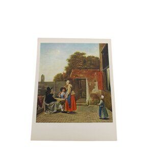Vintage Pieter De Hooch Print A Dutch Courtyard 93666